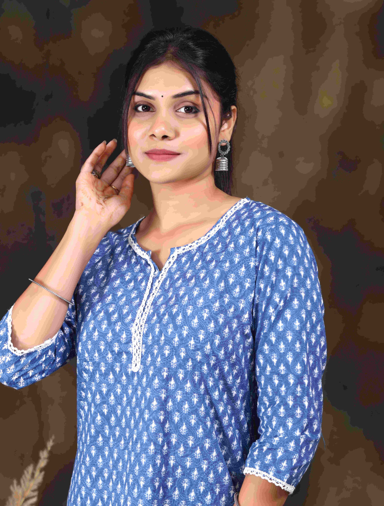 Blue Short Kurti